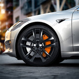 Orange Tesla 2021-2023 Model S/X bremsekaliper dæksler (4stk)