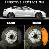 Orange 2021-2024 Model S/X Brake Caliper Covers (4Pcs) for Tesla