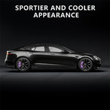 Fialová Tesla 2021-2023 Model S/X kryty brzdových třmenů (4ks)