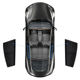 Finestrini laterali in pelle scamosciata opaca Privacy Parasole per Tesla Model 3/Y