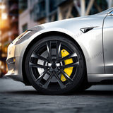 Gul Tesla 2021-2023 Model S/X bremsekaliper dæksler (4stk)