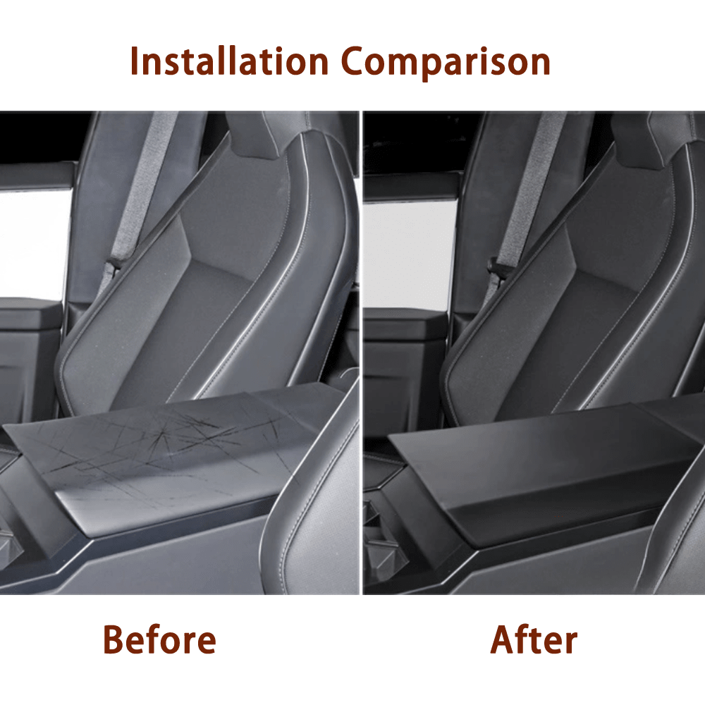 TPE Center Armrest Cover for Tesla Cybertruck - T-Launch