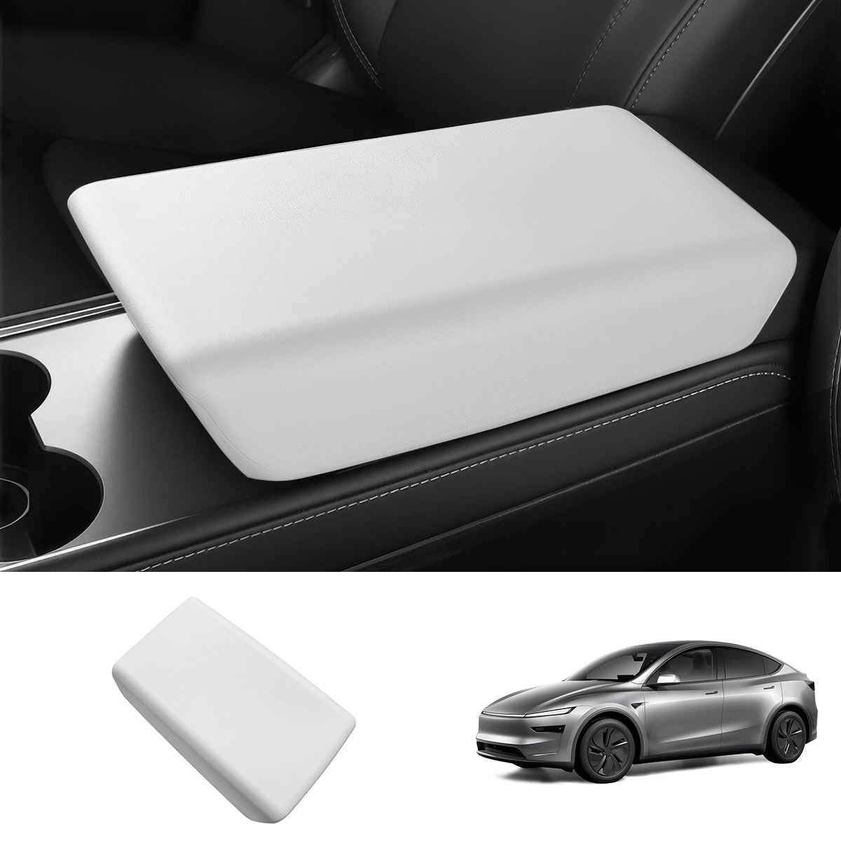 TPE Center Console Armrest Cover for Tesla Model Y Juniper 2025+ - T-Launch