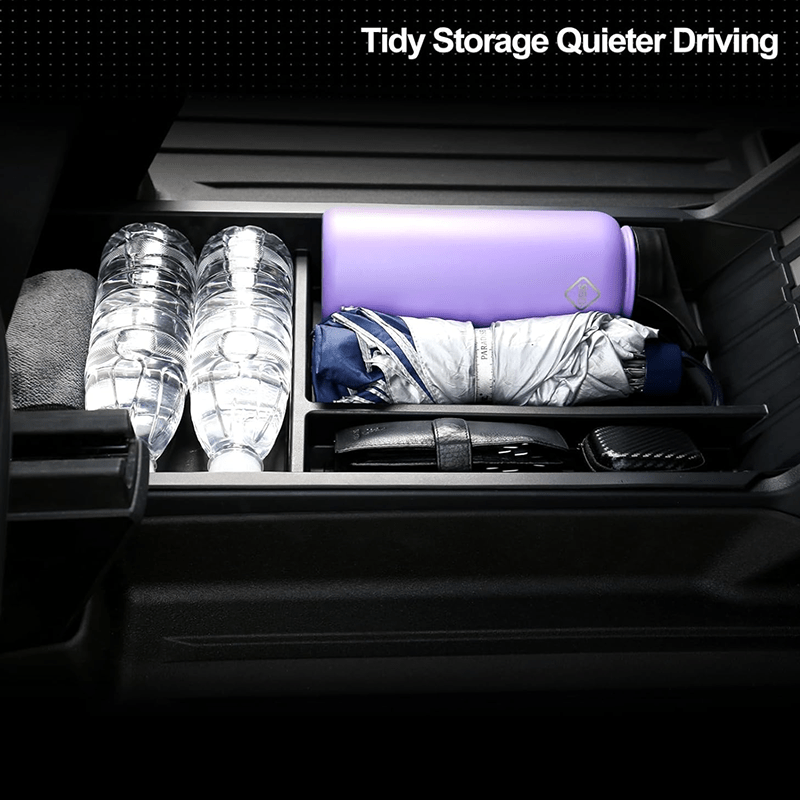 TPE Center Console Lower Tray Organizer for Cybertruck - T-Launch