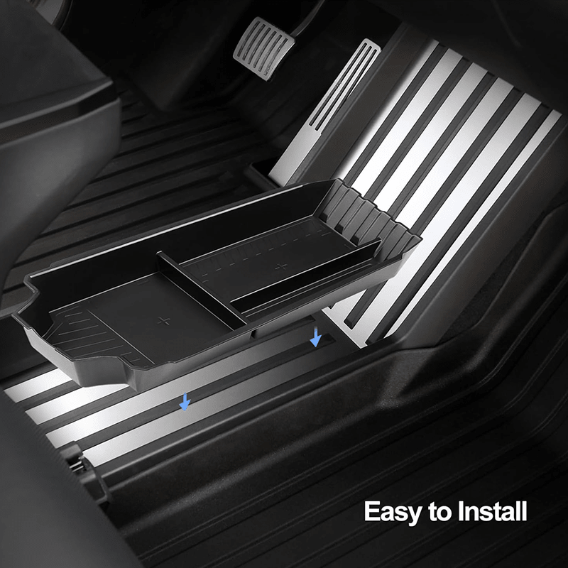 TPE Center Console Lower Tray Organizer for Cybertruck - T-Launch