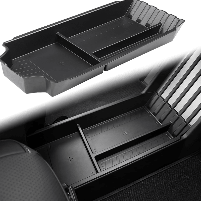 TPE Center Console Lower Tray Organizer for Cybertruck - T-Launch
