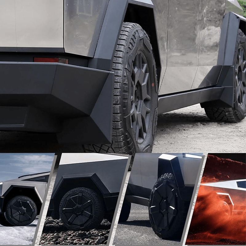 TPE Mud Flaps Front Rear Mudguard Kit OEM Fender for Cybertruck (4 Pcs) - T-Launch