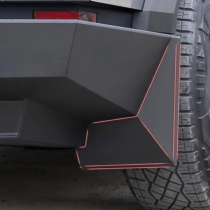 TPE Mud Flaps Front Rear Mudguard Kit OEM Fender for Cybertruck (4 Pcs) - T-Launch