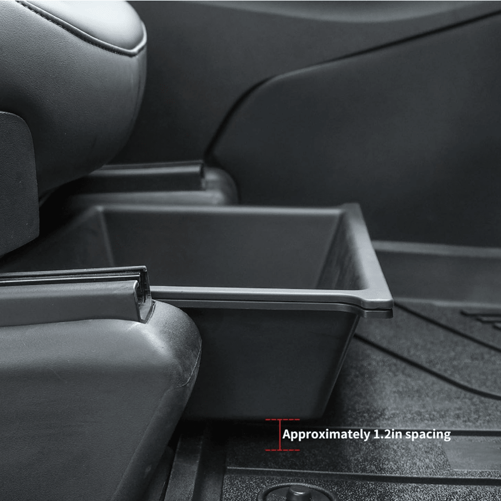TPE+ABS Double Layer Hidden Underseat Storage Box for Tesla Model X 2023+ - T-Launch