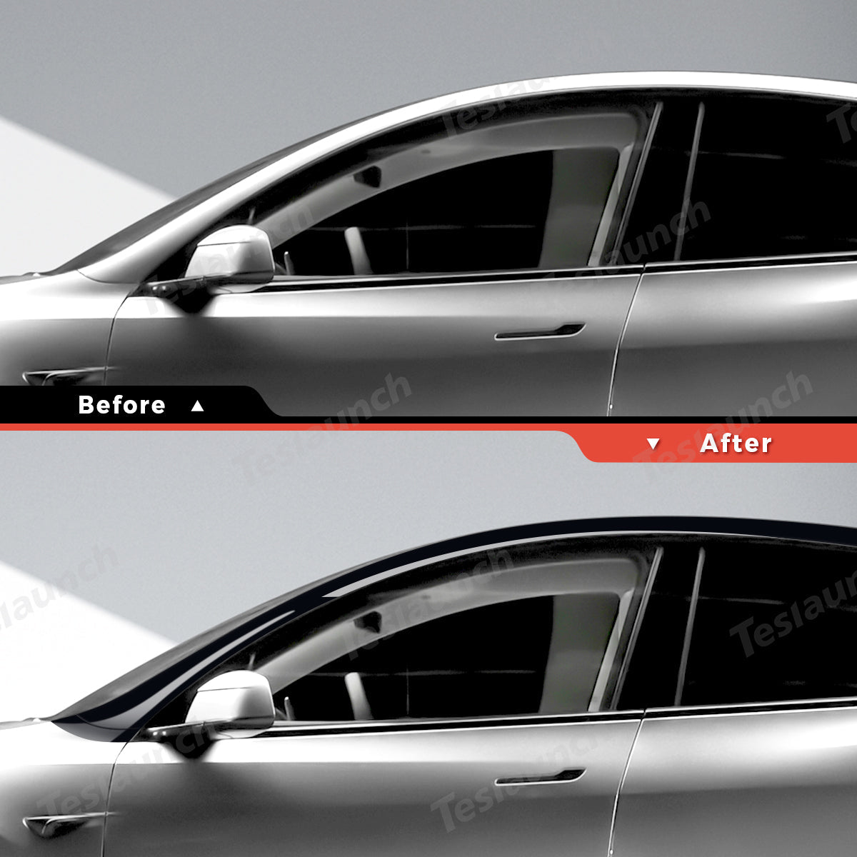 TPU Roof Pillar Delete Wrap for Tesla Model Y Juniper 2025+ - T-Launch