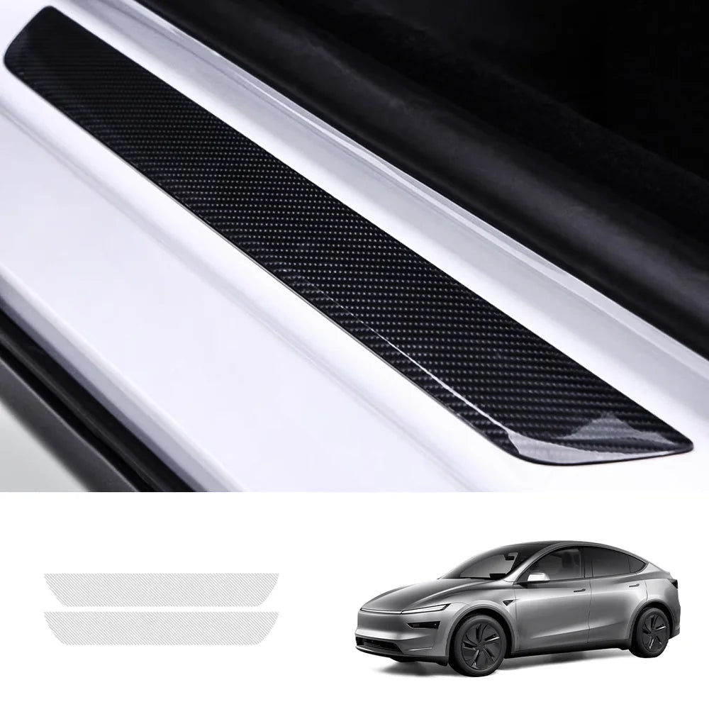 Transparent TPU Door Sill Protector Film for Tesla Model Y Juniper 2025+ - T-Launch