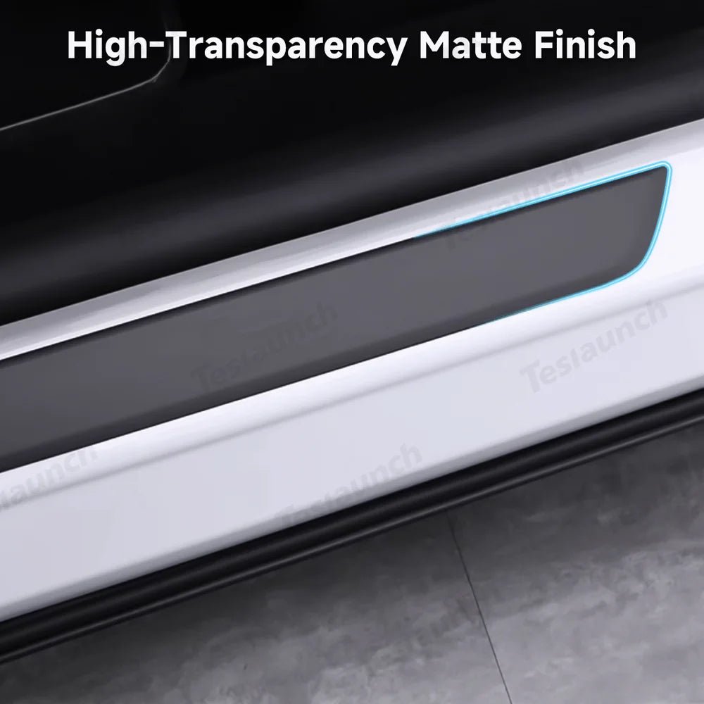 Transparent TPU Door Sill Protector Film for Tesla Model Y Juniper 2025+ - T-Launch