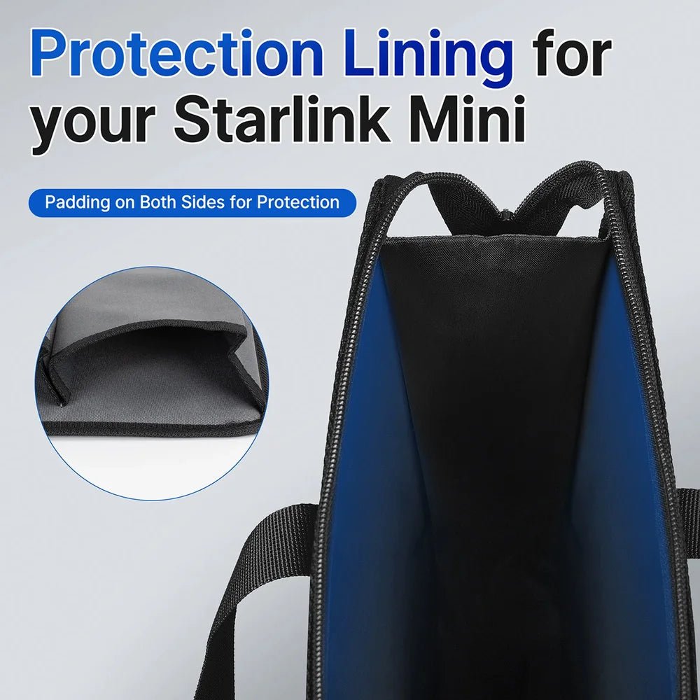 Travel Carrying Bag for Starlink Mini – Fits Dish and Accessories - T-Launch