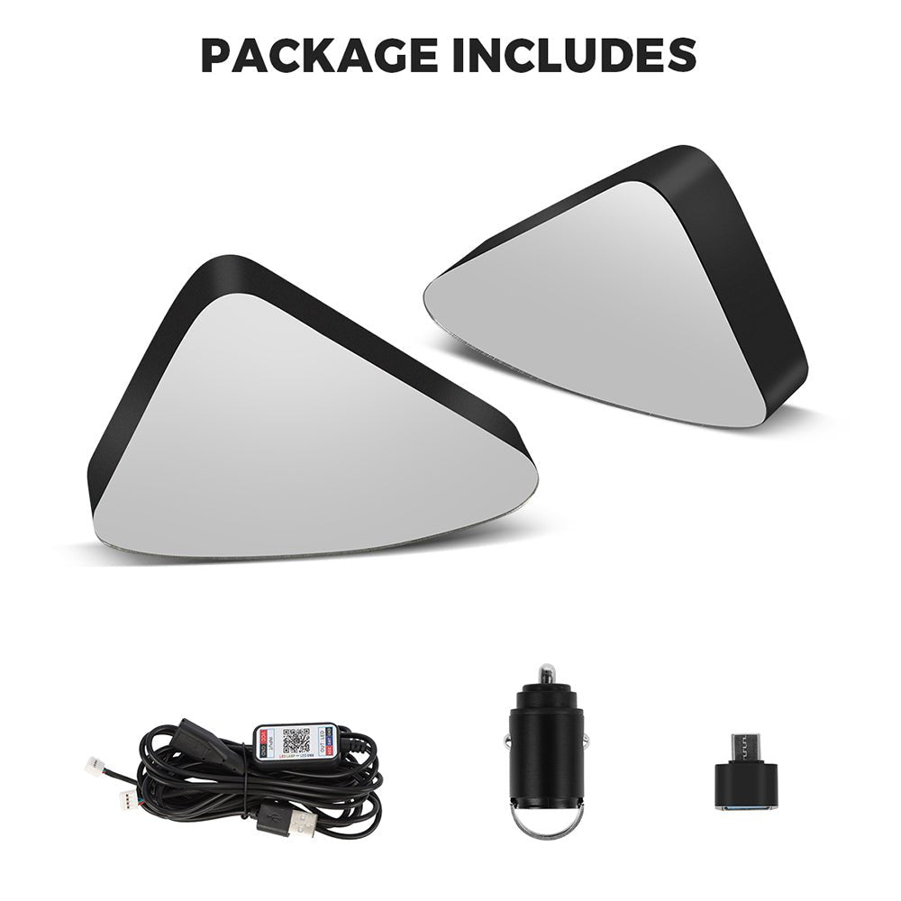 Triangle Window Ambient Light for Tesla Model Y (2021-2023) - T-Launch