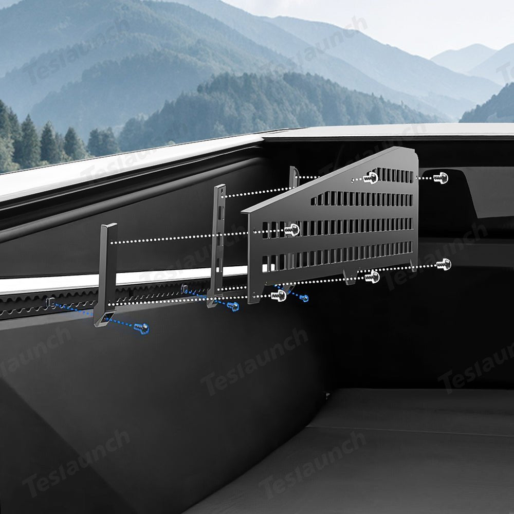 Truck Bed L-Track Molle Panels for Tesla Cybertruck - T-Launch