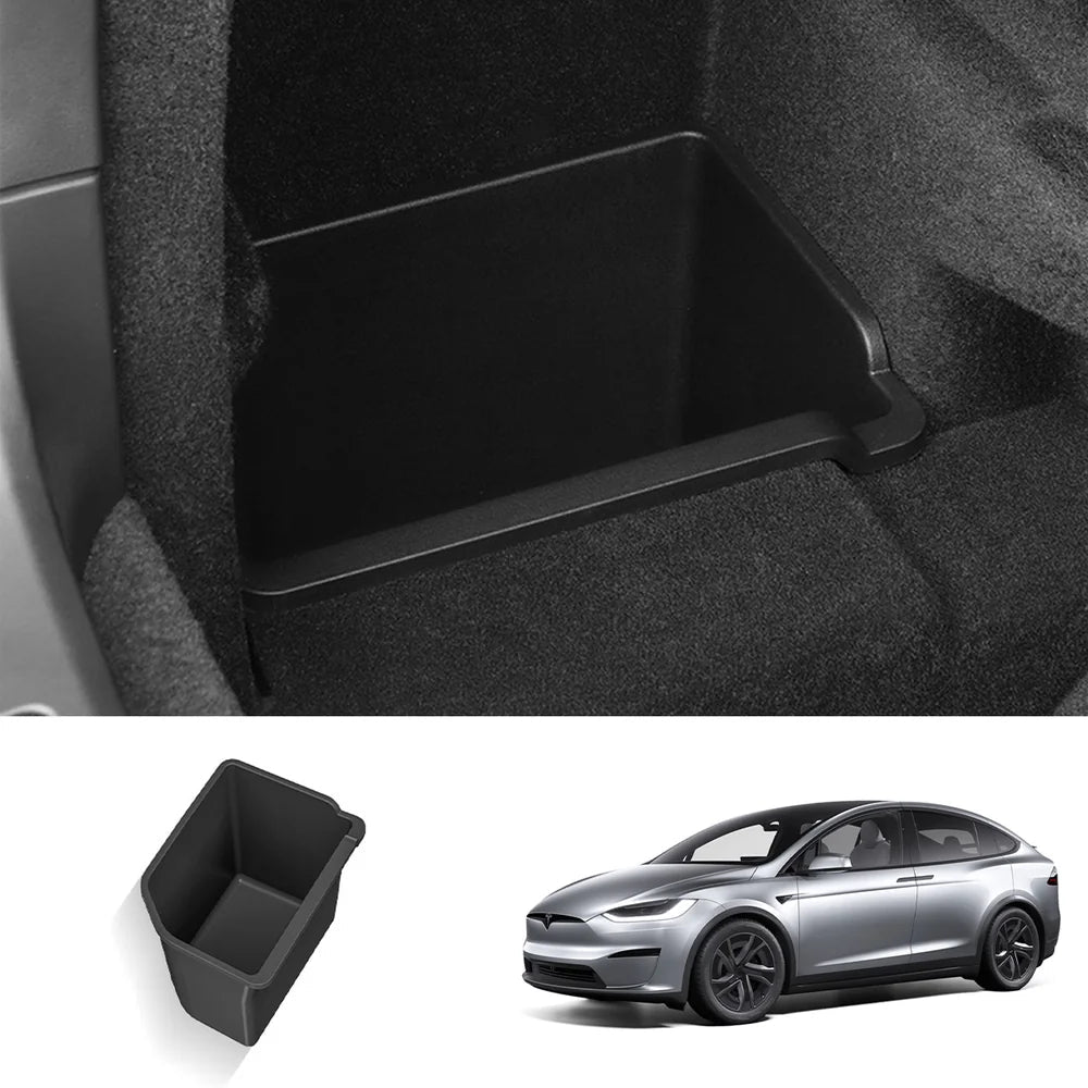 Trunk Lower Left Side Silicone Storage Box for Tesla Model X 2023+ - T-Launch