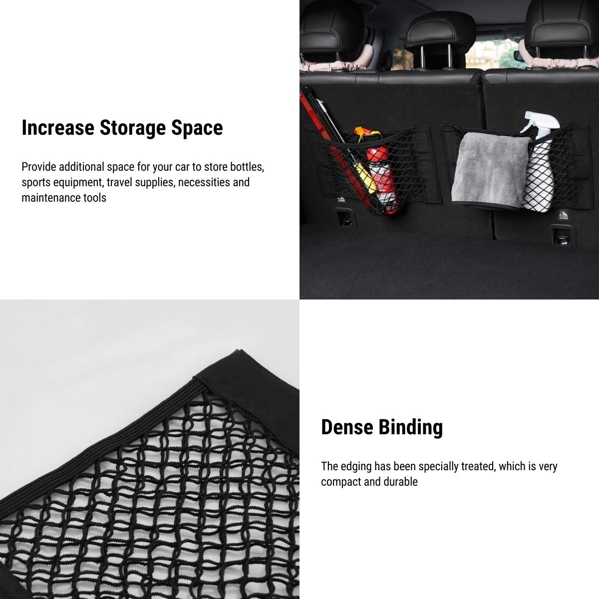Trunk Mesh Cargo Net Storage Bag Fixed Net Bag For Tesla Model 3/Y/S/X - T-Launch