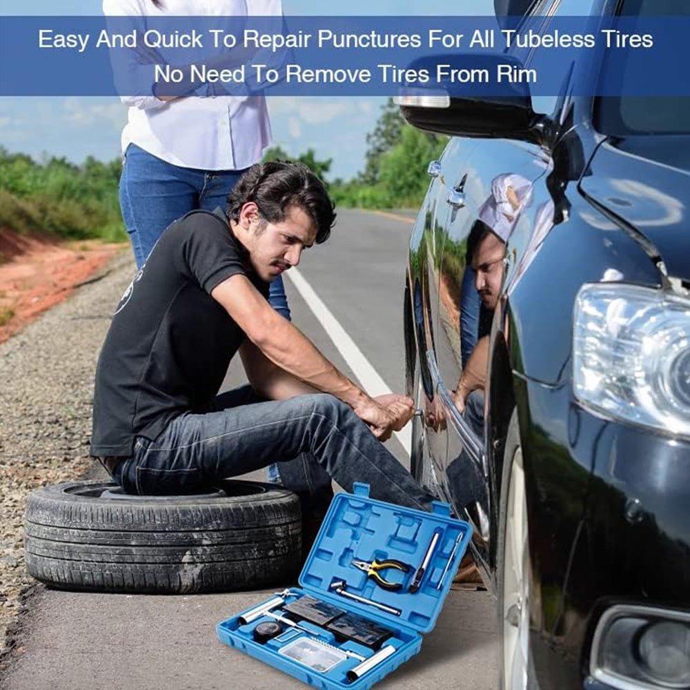 Tubeless Tire Repair Kit - Fits All Cars - T-Launch