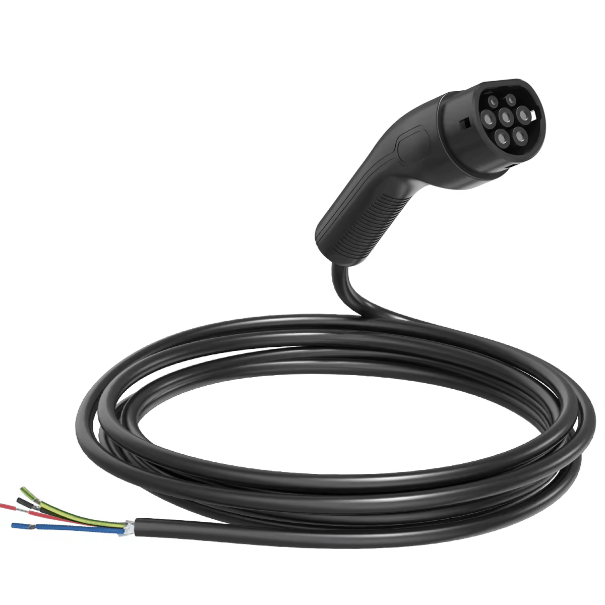 Type 2 Extension Cable - Compatible with All IEC 62196 EV Chargers - T-Launch