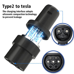 Type 2 to Tesla/NACS EV Charge Adapter (AC Only) - T-Launch