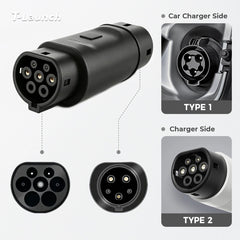 Type 2 to Type 1 EV Charging Adapter - T-Launch