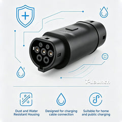 Type 2 to Type 1 EV Charging Adapter - T-Launch
