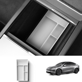 Silicone Center Console & Armrest Lower Storage Tray for Tesla Model Y Juniper 2025+