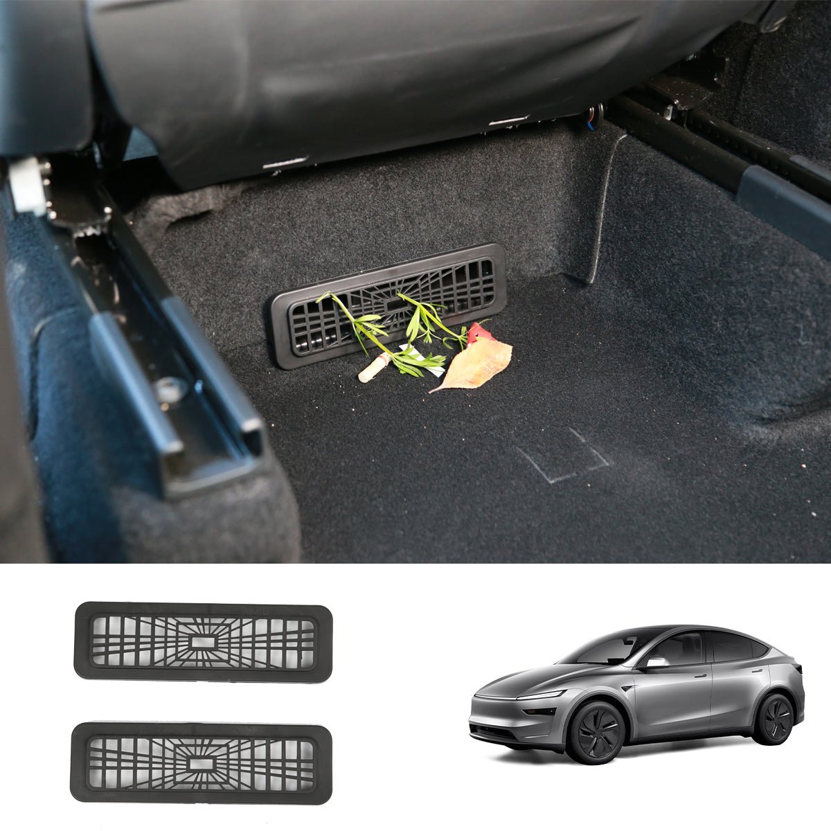 Under Seat Air Vent Protection Cover For Tesla Model Y Juniper 2025+ (2PCS) - T-Launch