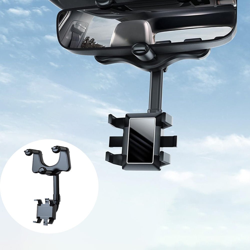 Universal Adjustable Rearview Mirror Phone Mount - T-Launch