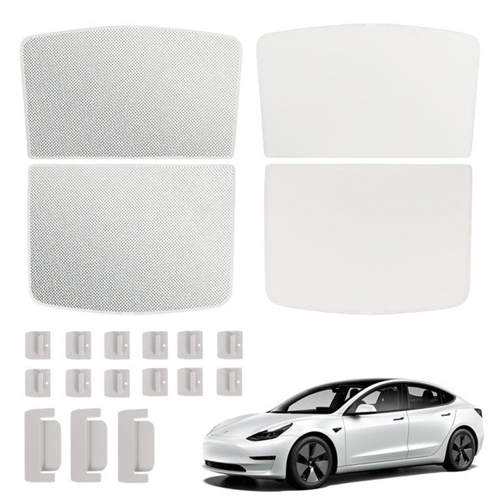 Upgrade Built-in Reflective Sunroof Sunshade for Model Y / Model 3 - T-Launch