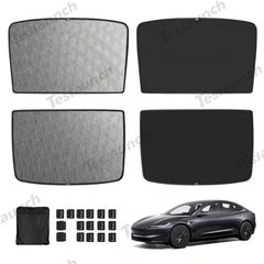 Upgrade Built-in Reflective Sunroof Sunshade for Tesla Model 3 Highland Standard 2025+ - T-Launch