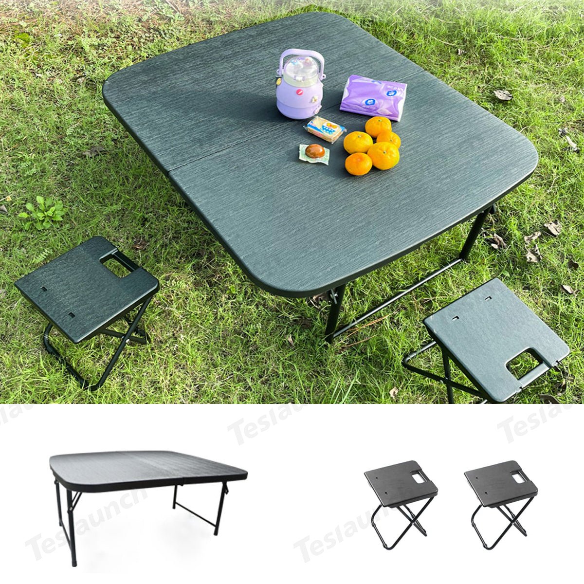Upgraded Camping Folding Table Travel & Trunk Storage for Tesla Model Y Juniper 2025+ - T-Launch
