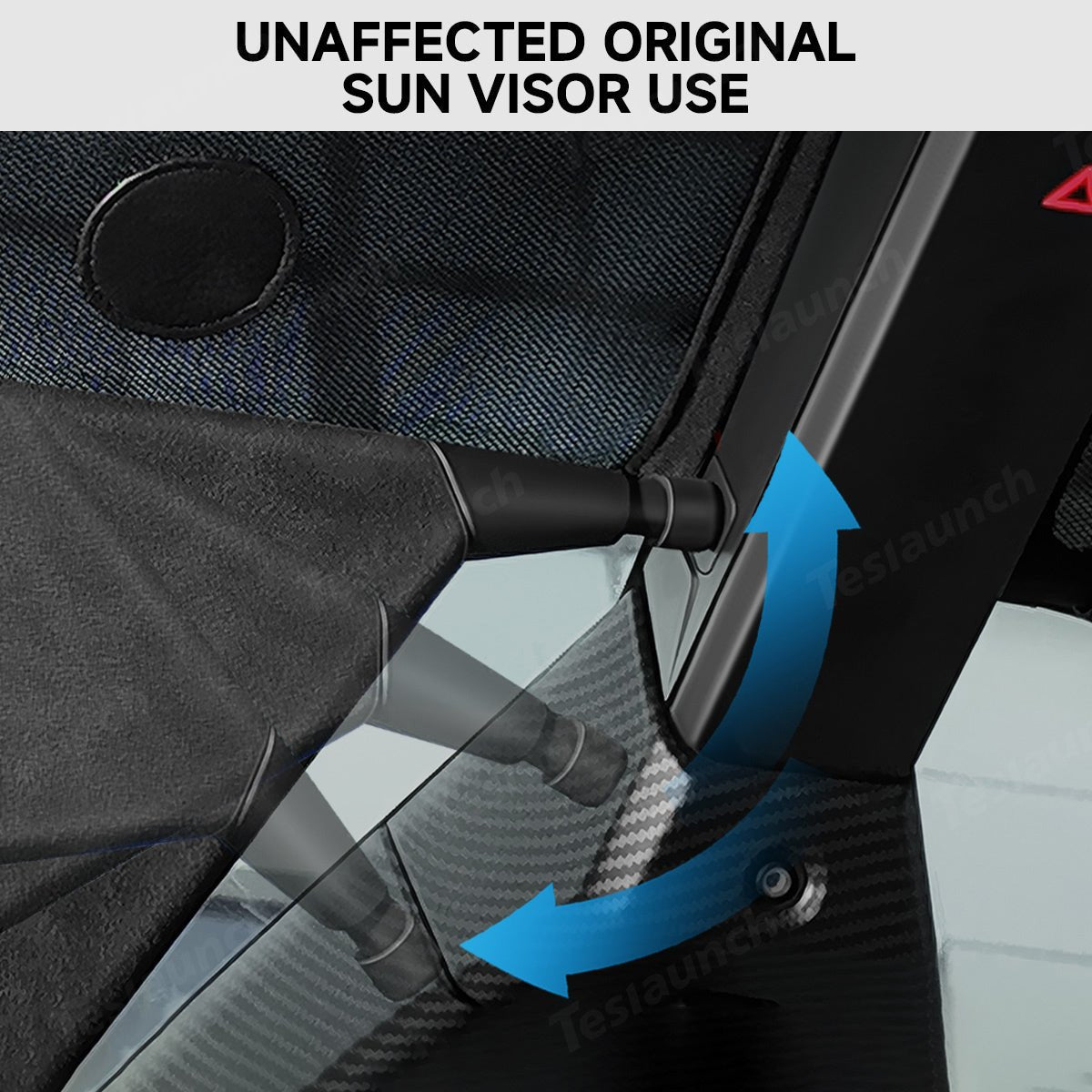 Upper Front Windshield Sunshade Mesh Sun Visor for Cybertruck (2 Pcs) - T-Launch