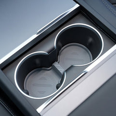 Water Cup Holder Storage Box Console TPE Silicone Holder Cup Holder Insert for Tesla Model Y Juniper 2025+ - T-Launch