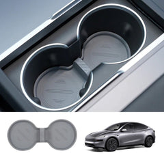 Water Cup Holder Storage Box Console TPE Silicone Holder Cup Holder Insert for Tesla Model Y Juniper 2025+ - T-Launch