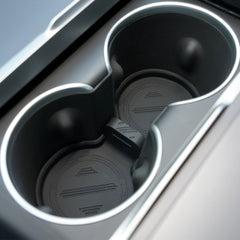 Water Cup Holder Storage Box Console TPE Silicone Holder Cup Holder Insert for Tesla Model Y Juniper 2025+ - T-Launch