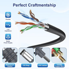 Waterproof 3-in-1 Charging Cable for Starlink Mini - T-Launch