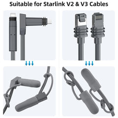 Waterproof Silicone Cable End Caps for Starlink Gen 3/Gen 2 (2 Pcs) - T-Launch