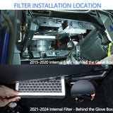 Cabin Air Filter & HEPA Filter with Activated Carbon for Tesla Model X