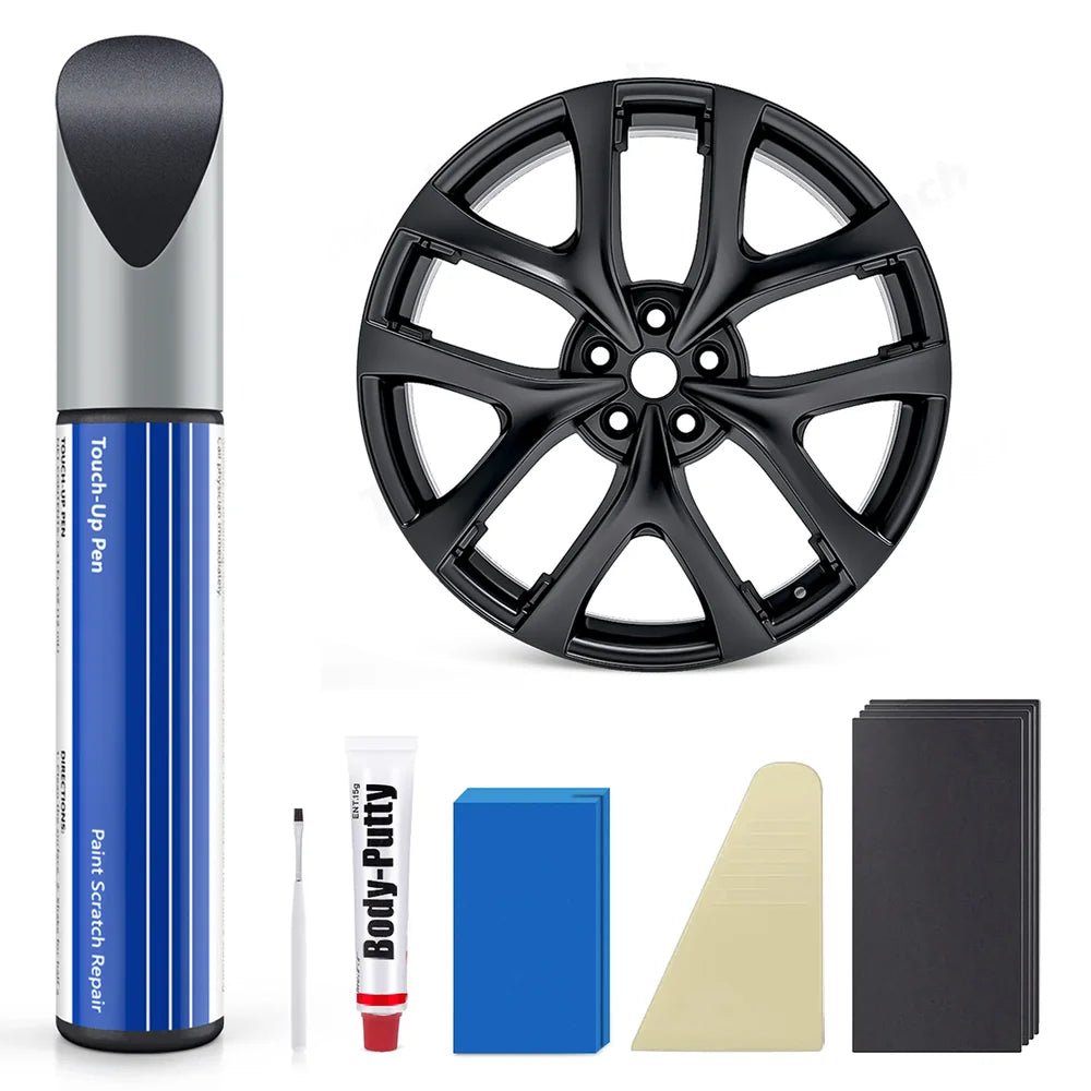Wheel Rim Touch Up Paint Kit for Tesla Model 3/Y/S/X - DIY Curb Rash Repair with Color-Matched Paint - T-Launch