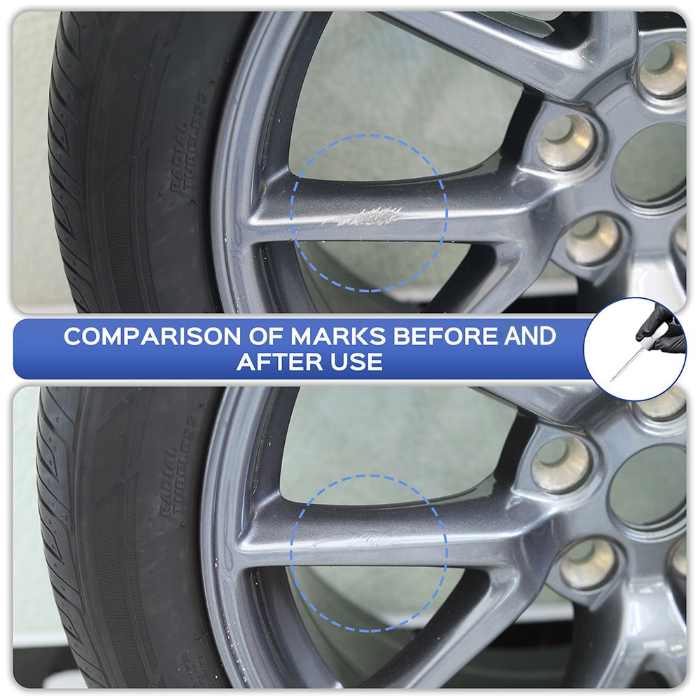 Wheel Rim Touch Up Paint Kit for Tesla Model 3/Y/S/X - DIY Curb Rash Repair with Color-Matched Paint - T-Launch