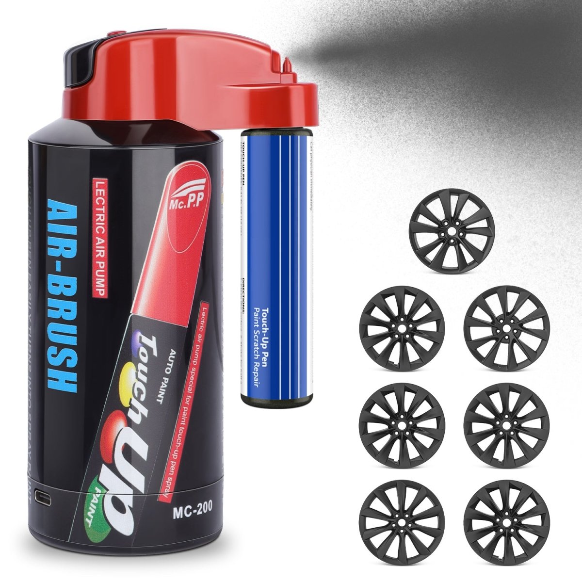 Wheel Rims Touch Up Paint Electric Sprayer Repair Kit for Tesla 3/Y/S/X - T-Launch