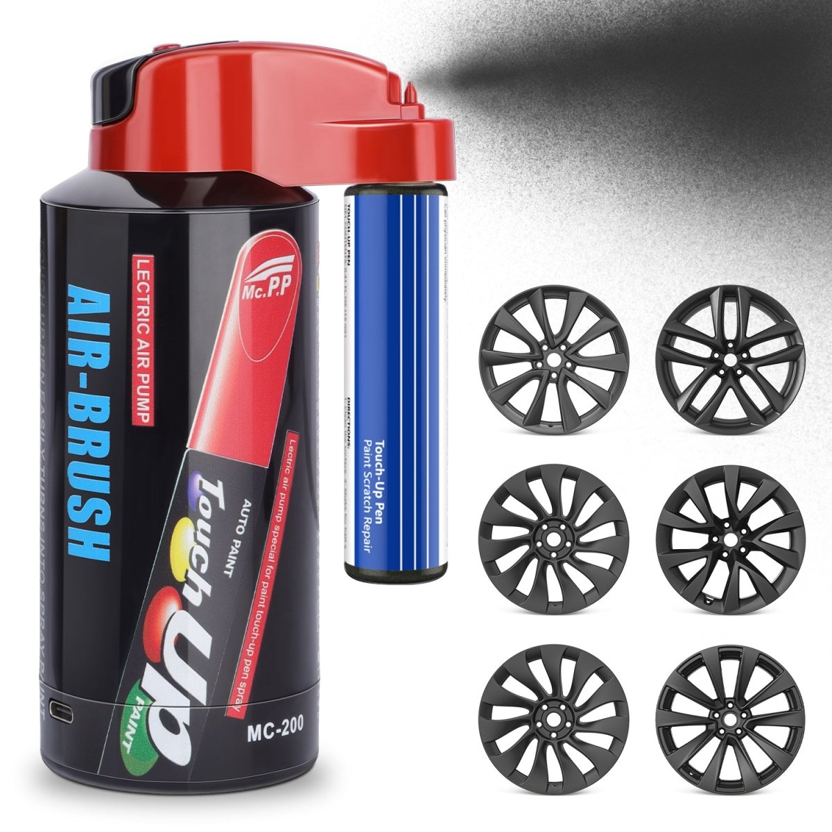 Wheel Rims Touch Up Paint Electric Sprayer Repair Kit for Tesla 3/Y/S/X - T-Launch