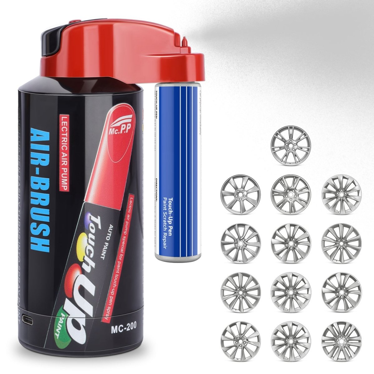 Wheel Rims Touch Up Paint Electric Sprayer Repair Kit for Tesla 3/Y/S/X - T-Launch