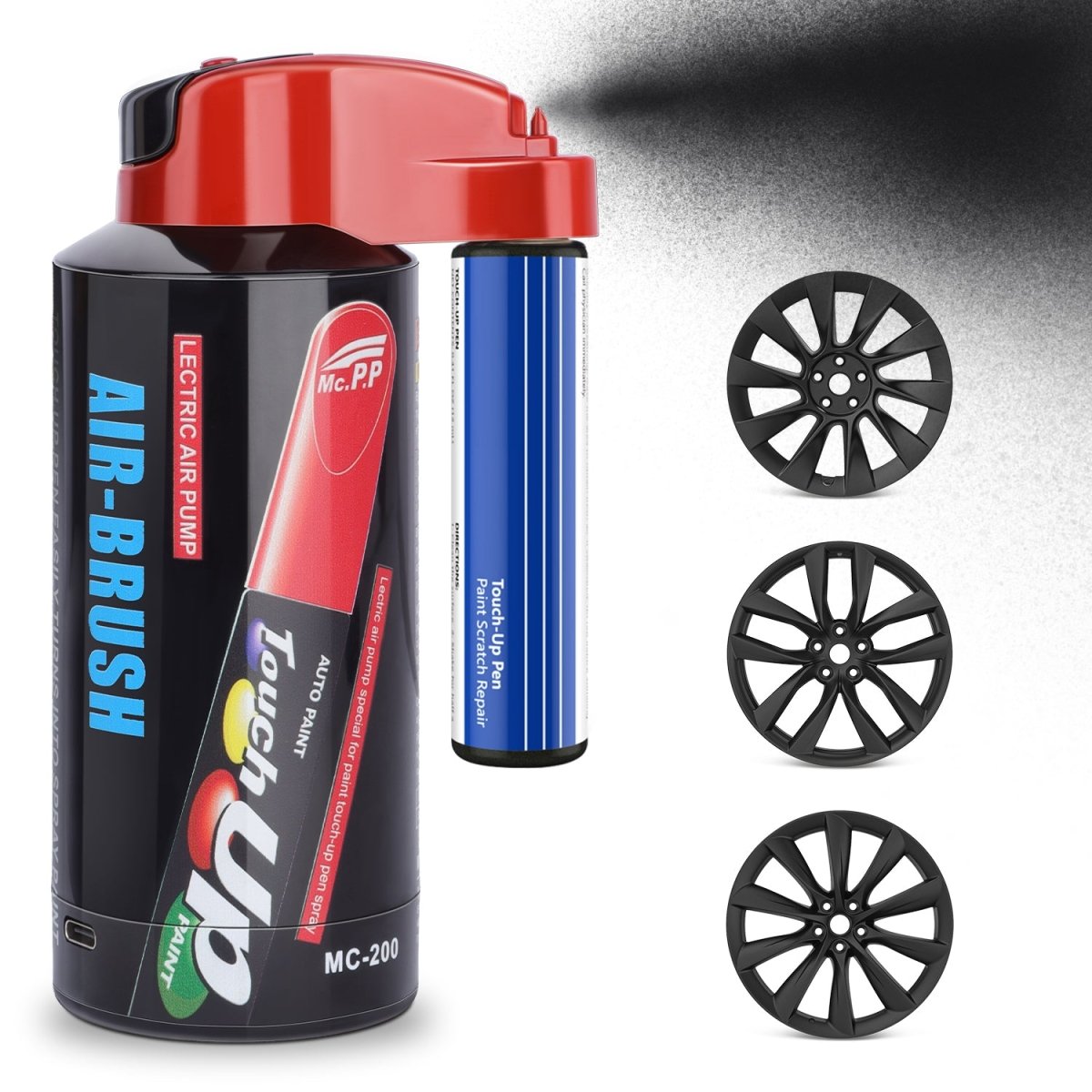 Wheel Rims Touch Up Paint Electric Sprayer Repair Kit for Tesla 3/Y/S/X - T-Launch