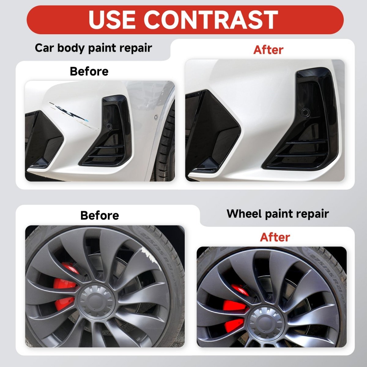 Wheel Rims Touch Up Paint Electric Sprayer Repair Kit for Tesla 3/Y/S/X - T-Launch