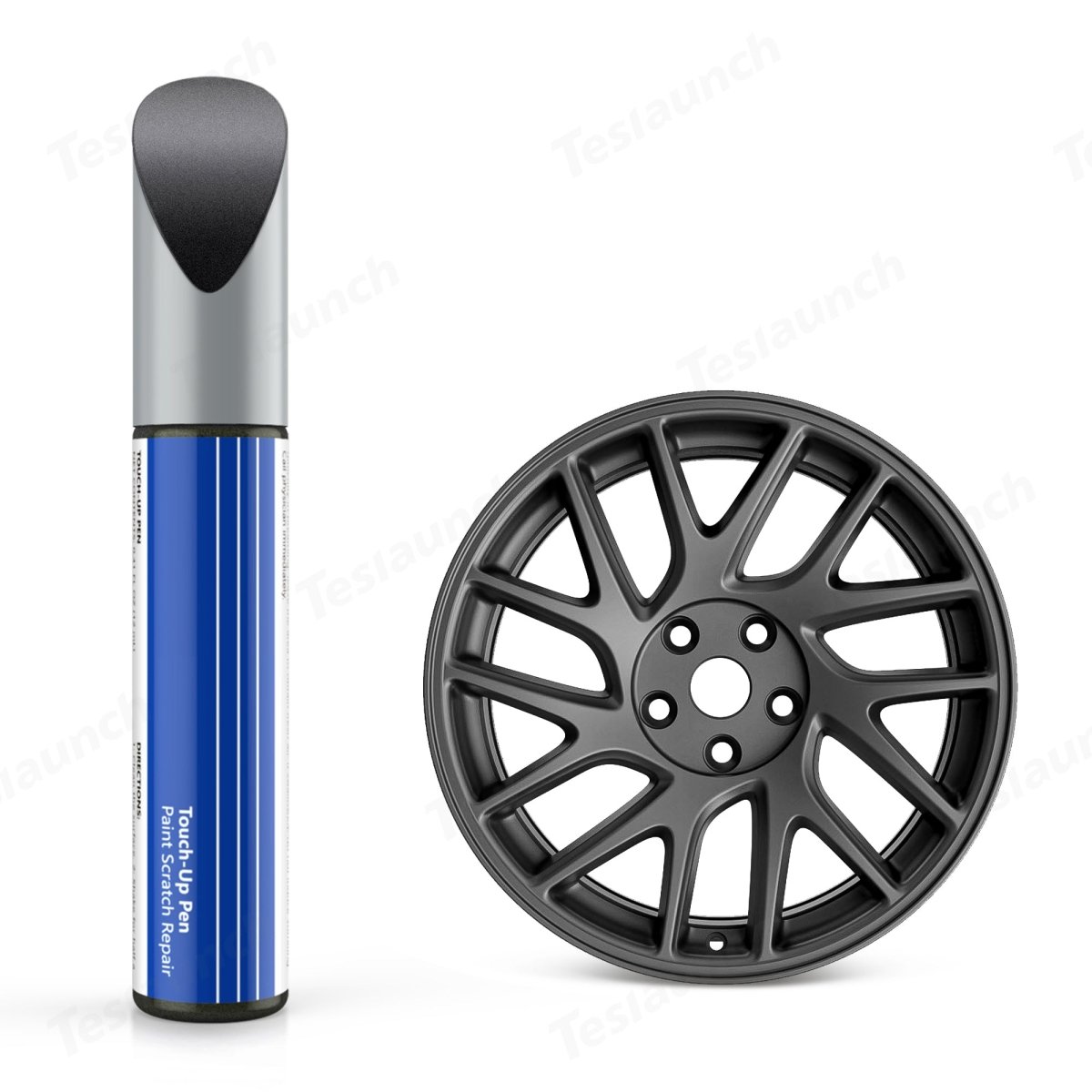 Wheel Rims Touch Up Paint for Tesla 3/Y/S/X/Cybertruck- DIY Curb Rash Repair with Color-matched Touch Up Paint - T-Launch
