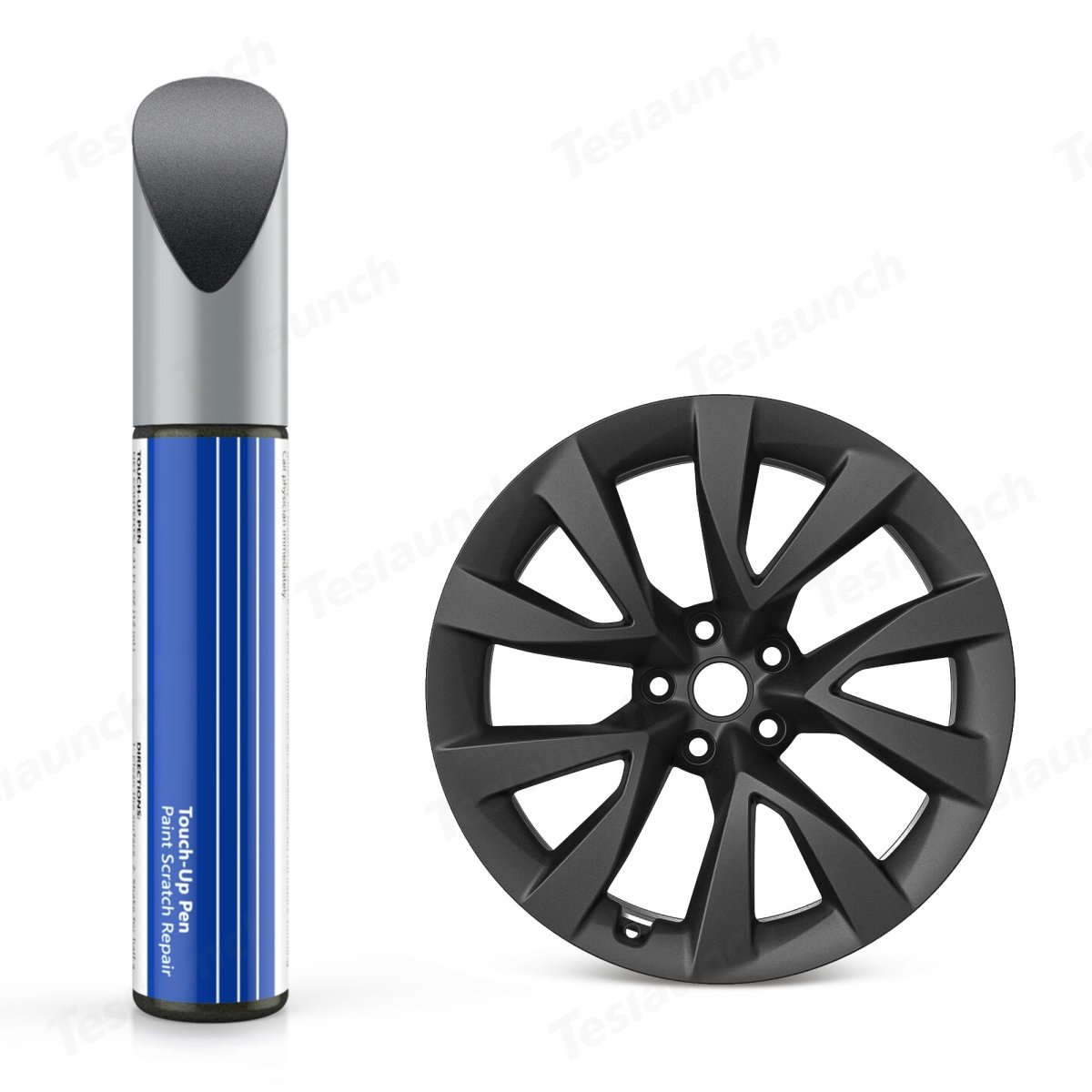 Wheel Rims Touch Up Paint for Tesla Model X- DIY Curb Rash Repair with Color-matched Touch Up Paint - T-Launch