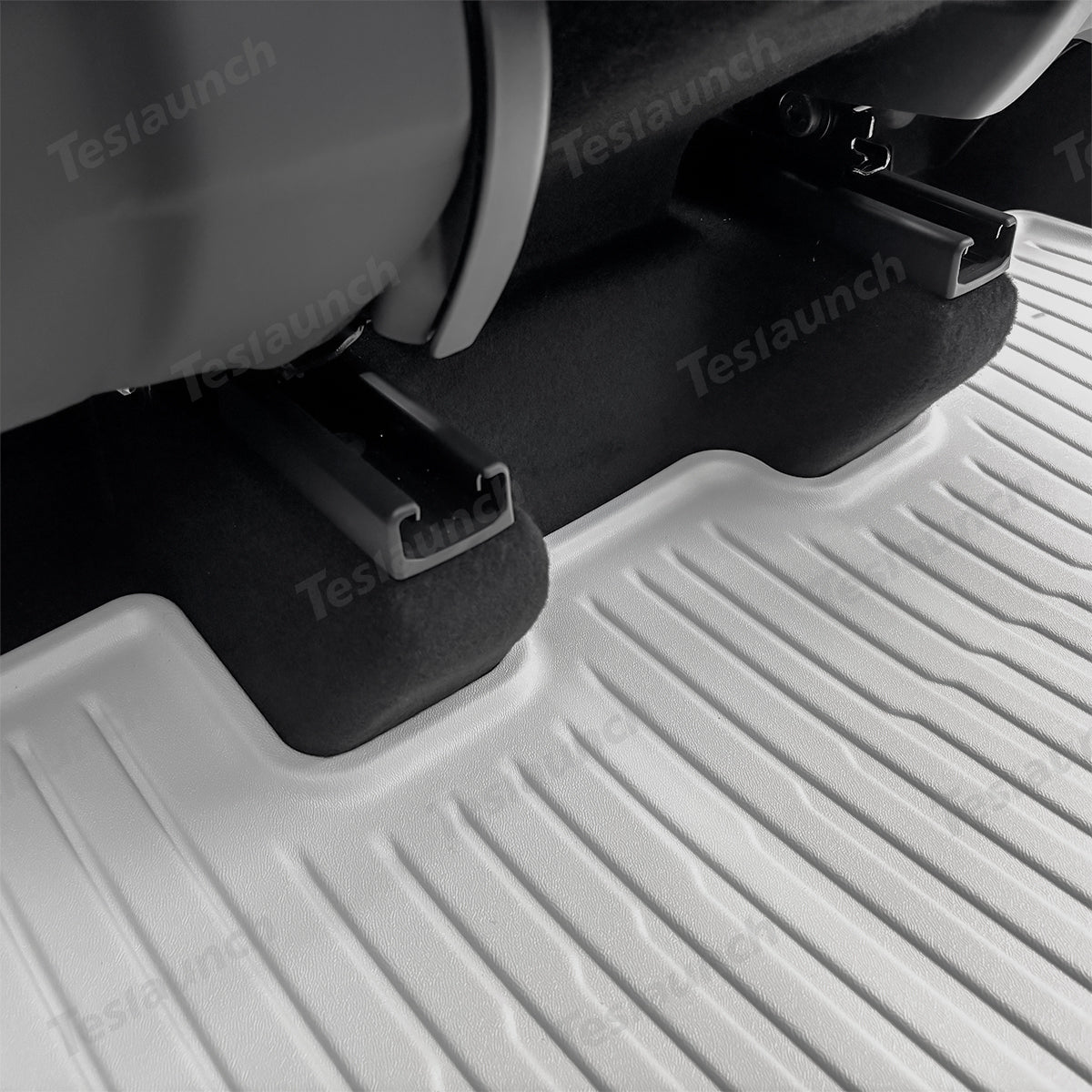 White All Weather TPE Interior Floor Mats Cargo Liners Set for Tesla Model Y Juniper 2025+ - T-Launch