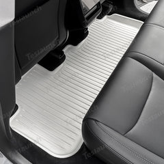 White All Weather TPE Interior Floor Mats Cargo Liners Set for Tesla Model Y Juniper 2025+ - T-Launch